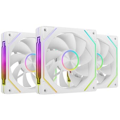 Mars Gaming MF-LINKFINITYKIT2R, 3x Modulares PWM Lüfter Kit 120mm, Umgekehrten Lüfterblättern, ARGB Infinity Mirror Beleuchtung, Magnetisches LINKFINITY System, Flexible 2+1 Konfiguration, Weiß Mars Gaming MF-LINKFINITYKIT2R, 3x Modulares PWM Lüfter Kit 120mm, Umgekehrten Lüfterblättern, ARGB Infinity Mirror Beleuchtung, Magnetisches LINKFINITY System, Flexible 2+1 Konfiguration, Weiß