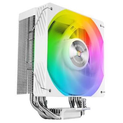 Mars Gaming MCPU-X4ARGB, CPU-Kühler 220W TDP, 4x HCT-Heatpipes der neuen Generation, PWM-Lüfter SI Extreme-Silent ARGB 120mm, Ausgewuchteter Kupferkern, Kompatibel mit Intel und AMD, Weiß Mars Gaming MCPU-X4ARGB, CPU-Kühler 220W TDP, 4x HCT-Heatpipes der neuen Generation, PWM-Lüfter SI Extreme-Silent ARGB 120mm, Ausgewuchteter Kupferkern, Kompatibel mit Intel und AMD, Weiß