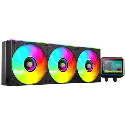 Mars Gaming ML-VISIONII360 AIO Flüssigkeitskühlung 600W TDP, IPS-Display 2,8" 360º, 4. Gen Opti-Chamber Pumpe mit Kupferbasis und Mikrokanälen, 3x 120mm ARGB Infinity Mirror Lüfter, Schwarz Mars Gaming ML-VISIONII360 AIO Flüssigkeitskühlung 600W TDP, IPS-Display 2,8" 360º, 4. Gen Opti-Chamber Pumpe mit Kupferbasis und Mikrokanälen, 3x 120mm ARGB Infinity Mirror Lüfter, Schwarz