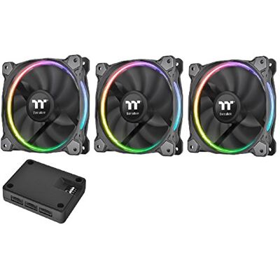Thermaltake Riing 12 RGB mit Software 3er Set LED Gehäuselüfter Thermaltake Riing 12 RGB mit Software 3er Set LED Gehäuselüfter