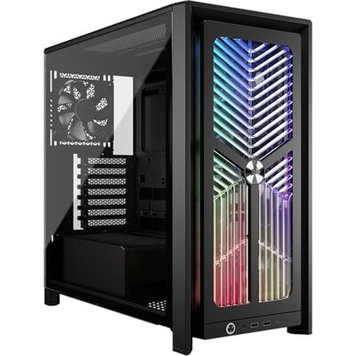 Corsair Frame 4000X RS Modulares Mid-Tower-ATX-PC-Gehäuse – Schwarz RGB-Frontpanel, 4x RS120 PWM-Lüfter Enthalten, InfiniRail-Lüfterhalterungssystem, GPU-Anti-Sag-Stabilisierungsarm Corsair Frame 4000X RS Modulares Mid-Tower-ATX-PC-Gehäuse – Schwarz RGB-Frontpanel, 4x RS120 PWM-Lüfter Enthalten, InfiniRail-Lüfterhalterungssystem, GPU-Anti-Sag-Stabilisierungsarm