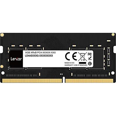 Lexar SODIMM DDR4 RAM 8 GB 3200 MHz, 260-Pin SODIMM Laptop-Speicher, Hochleistungs-SO-DIMM, PC-Laptop-Computerspeicher, Hochleistungs Arbeitsspeicher (LD4AS008G-B3200GSST) Lexar SODIMM DDR4 RAM 8 GB 3200 MHz, 260-Pin SODIMM Laptop-Speicher, Hochleistungs-SO-DIMM, PC-Laptop-Computerspeicher, Hochleistungs Arbeitsspeicher (LD4AS008G-B3200GSST)