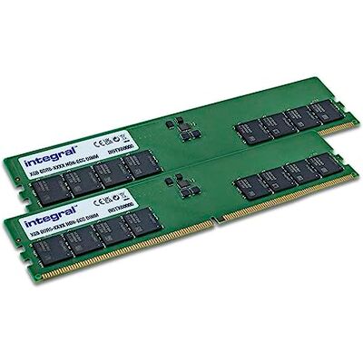Integral 32GB Kit (2x 16GB) DDR5 RAM 5600MHz DIMM PC-Desktop-Arbeitsspeicher-Modul Integral 32GB Kit (2x 16GB) DDR5 RAM 5600MHz DIMM PC-Desktop-Arbeitsspeicher-Modul