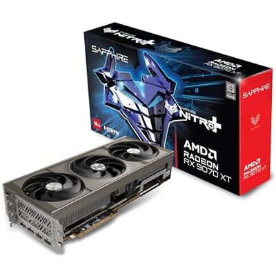 Sapphire 11348-01-20G Nitro+ AMD Radeon™ RX 9070 XT Gaming OC Grafikkarte mit 16GB GDDR6, AMD RDNA 4 Sapphire 11348-01-20G Nitro+ AMD Radeon™ RX 9070 XT Gaming OC Grafikkarte mit 16GB GDDR6, AMD RDNA 4