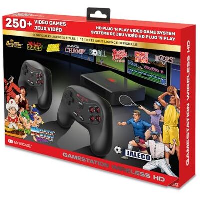 MY ARCADE GameStation Wireless HD Data East Videospielkonsole mit über 250 Spielen, DGUNL-4144, Plug and Play MY ARCADE GameStation Wireless HD Data East Videospielkonsole mit über 250 Spielen, DGUNL-4144, Plug and Play
