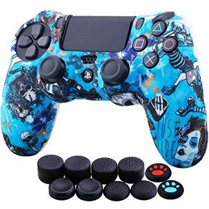 YoRHa Water Transfer Printing (Hexe) Silikon Hülle Skin Case für PS4/Slim/Pro Dualshock 4 Controller x 1 mit Aufsätze x 10 YoRHa Water Transfer Printing (Hexe) Silikon Hülle Skin Case für PS4/Slim/Pro Dualshock 4 Controller x 1 mit Aufsätze x 10