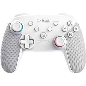 GXTrust Trust Gaming GXT 1246W Muta Bluetooth Nintendo Switch Controller, Gaming Controller mit Play-and-Charge-Kabel, Dual-Shock-Vibration, 15h Spielzeit, Aufladbarer Akku, für Switch Lite, OLED, Weiß GXTrust Trust Gaming GXT 1246W Muta Bluetooth Nintendo Switch Controller, Gaming Controller mit Play-and-Charge-Kabel, Dual-Shock-Vibration, 15h Spielzeit, Aufladbarer Akku, für Switch Lite, OLED, Weiß
