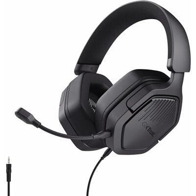 GXTrust Ravox Gaming Headset mit Mikrofon, 3.5mm Stecker, Schwarz Over-Ear, für PS5 PS4 Switch PC Xbox Mobile, 50mm Treiber, Gepolsterter Kopfbügel, Kopfhörer mit Kabel GXTrust Ravox Gaming Headset mit Mikrofon, 3.5mm Stecker, Schwarz Over-Ear, für PS5 PS4 Switch PC Xbox Mobile, 50mm Treiber, Gepolsterter Kopfbügel, Kopfhörer mit Kabel