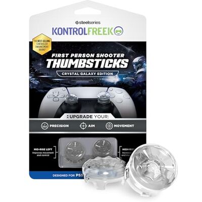 KontrolFreek FPS Freek Galaxy Crystal PS5 Stick Aufsätze Performance Thumbsticks für PS5 & PS4 Präzise Stickerhöhung für Aim Assist Transparent KontrolFreek FPS Freek Galaxy Crystal PS5 Stick Aufsätze Performance Thumbsticks für PS5 & PS4 Präzise Stickerhöhung für Aim Assist Transparent