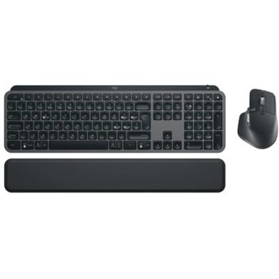 Logitech MX Keys S Combo PTG QWERTY Layout Beleuchtung, schnelles Scrollen, Bluetooth, USB C, für Windows/Linux/Chrome/Mac, Portugiesisches QWERTY-Layout, Grau Logitech MX Keys S Combo PTG QWERTY Layout Beleuchtung, schnelles Scrollen, Bluetooth, USB C, für Windows/Linux/Chrome/Mac, Portugiesisches QWERTY-Layout, Grau