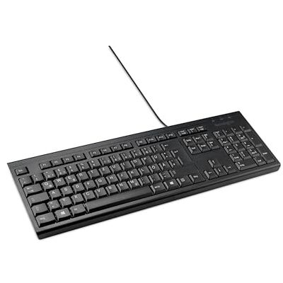 Kensington KB100 EQ kabelgebundene Tastatur, QWERTZ, kompatibel mit Windows und Mac OS, schlankes Design, spritzwassergeschützt, Gehäuse und Tastenkappen zu 64% aus recyceltem Material* (K63727DE) Kensington KB100 EQ kabelgebundene Tastatur, QWERTZ, kompatibel mit Windows und Mac OS, schlankes Design, spritzwassergeschützt, Gehäuse und Tastenkappen zu 64% aus recyceltem Material* (K63727DE)