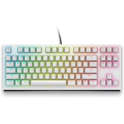 Alienware AW420K Tenkeyless Gamingtastatur Mechanische Cherry MX Red Schalter, RGB-Beleuchtung (AlienFX), USB, Kompaktes Design, Anti-Ghosting,N-Key Rollover, QWERTZ German Lunar Light Alienware AW420K Tenkeyless Gamingtastatur Mechanische Cherry MX Red Schalter, RGB-Beleuchtung (AlienFX), USB, Kompaktes Design, Anti-Ghosting,N-Key Rollover, QWERTZ German Lunar Light