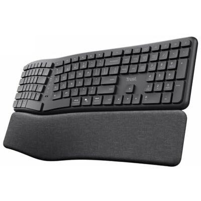 Trust Keyra Niederländisches Layout (QWERTY) Ergonomische Tastatur QWERTY US Trust Keyra Niederländisches Layout (QWERTY) Ergonomische Tastatur QWERTY US