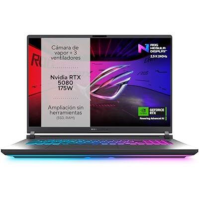 Asus ROG Strix G18 G815LW-S9046 Gaming-Laptop, 45,7 cm (18 Zoll), WQXGA 240 Hz, Core Ultra 9 275HX, 32 GB RAM, 1 TB SSD, NVIDIA GeForce RTX 5080 16 GB, ohne Betriebssystem, Grau Eclipse Asus ROG Strix G18 G815LW-S9046 Gaming-Laptop, 45,7 cm (18 Zoll), WQXGA 240 Hz, Core Ultra 9 275HX, 32 GB RAM, 1 TB SSD, NVIDIA GeForce RTX 5080 16 GB, ohne Betriebssystem, Grau Eclipse