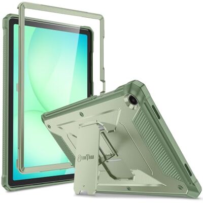 FINTIE Schutzhülle für Samsung Galaxy Tab A9 Plus/A9+ 5G 11 Zoll 2023 Modell (SM-X210/X216/X218), Tuatara Rugged Unibody Hybrid Bumper Hybrid Kickstand Eingebauter Displayschutz Salbeigrün FINTIE Schutzhülle für Samsung Galaxy Tab A9 Plus/A9+ 5G 11 Zoll 2023 Modell (SM-X210/X216/X218), Tuatara Rugged Unibody Hybrid Bumper Hybrid Kickstand Eingebauter Displayschutz Salbeigrün
