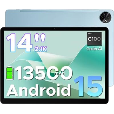 DOOGEE Tab E3 Max Android 15 Tablet 14 Zoll Gemini AI 13500mAh Großer Helio G100 Octa Core 32GB RAM+256GB ROM (2TB TF) 2.1K (2160 * 1440) Display Gaming Tablet, 16MP+8MP 4G LTE/5G WLAN/GPS/GMS DOOGEE Tab E3 Max Android 15 Tablet 14 Zoll Gemini AI 13500mAh Großer Helio G100 Octa Core 32GB RAM+256GB ROM (2TB TF) 2.1K (2160 * 1440) Display Gaming Tablet, 16MP+8MP 4G LTE/5G WLAN/GPS/GMS