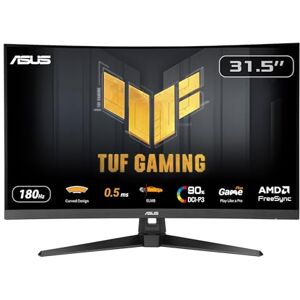 Asus TUF Gaming VG32WQ3B 32 Zoll WQHD Curved Monitor 180 Hz, 1ms GtG, FreeSync, AdaptiveSync, HDR 10 Fast-VA Panel, 16:9, 2560x1440, DisplayPort, HDMI, Speaker Asus TUF Gaming VG32WQ3B 32 Zoll WQHD Curved Monitor 180 Hz, 1ms GtG, FreeSync, AdaptiveSync, HDR 10 Fast-VA Panel, 16:9, 2560x1440, DisplayPort, HDMI, Speaker