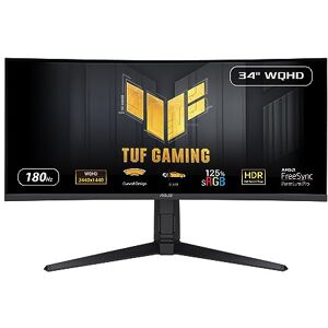 Asus TUF Gaming VG34VQL3A 34 Zoll Curved Gaming Monitor (WQHD 3440x1440, 180Hz, 1ms GTG, 1500R, ELMB, FreeSync Premium Pro, 125 Prozent sRGB, DisplayHDR 400, DisplayWidget) Asus TUF Gaming VG34VQL3A 34 Zoll Curved Gaming Monitor (WQHD 3440x1440, 180Hz, 1ms GTG, 1500R, ELMB, FreeSync Premium Pro, 125 Prozent sRGB, DisplayHDR 400, DisplayWidget)