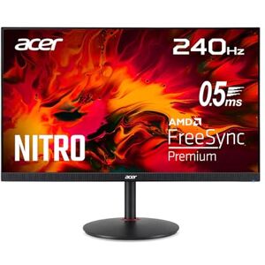 Acer Nitro XV272U W2 Gaming Monitor 27 Zoll (69 cm Bildschirm) WQHD, IPS, 240Hz DP, 144Hz HDMI, 1ms/0.5ms(GTG, Min.), DP 1.4, 2xHDMI 2.0, höhenverstellbar, drehbar, FreeSync Premium Acer Nitro XV272U W2 Gaming Monitor 27 Zoll (69 cm Bildschirm) WQHD, IPS, 240Hz DP, 144Hz HDMI, 1ms/0.5ms(GTG, Min.), DP 1.4, 2xHDMI 2.0, höhenverstellbar, drehbar, FreeSync Premium