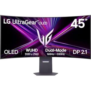 LG Ultragear™ 45GX950A-B.AEU (45 Zoll) 21:9 Curved 800R 5K2K OLED Gaming-Monitor, 165Hz/330Hz, AMD FreeSync™ Premium Pro, DisplayHDR™ True Black 400, 2X HDMI 2.1, Schwarz LG Ultragear™ 45GX950A-B.AEU (45 Zoll) 21:9 Curved 800R 5K2K OLED Gaming-Monitor, 165Hz/330Hz, AMD FreeSync™ Premium Pro, DisplayHDR™ True Black 400, 2X HDMI 2.1, Schwarz