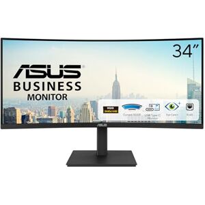 Asus Business VA34VCPSR 34 Zoll UWQHD Curved Monitor 21:9 VA Panel 10-bit, 3440x1440, 100 Hz, Rahmenlos, ergonomisch, EPEAT Gold, HDR10 DisplayPort, HDMI, USB-Hub, RJ45, 96W USB-C, Speaker Asus Business VA34VCPSR 34 Zoll UWQHD Curved Monitor 21:9 VA Panel 10-bit, 3440x1440, 100 Hz, Rahmenlos, ergonomisch, EPEAT Gold, HDR10 DisplayPort, HDMI, USB-Hub, RJ45, 96W USB-C, Speaker