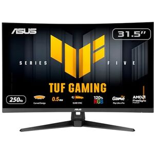 Asus TUF Gaming VG32VQM5B Full HD 1500R Curved Monitor (32 Zoll, 1920 x 1080, 250Hz (OC), ELMB Sync, 0,5ms Reaktionszeit, FreeSync Premium, 2x HDMI, DisplayPort, 120 Prozent sRGB) Asus TUF Gaming VG32VQM5B Full HD 1500R Curved Monitor (32 Zoll, 1920 x 1080, 250Hz (OC), ELMB Sync, 0,5ms Reaktionszeit, FreeSync Premium, 2x HDMI, DisplayPort, 120 Prozent sRGB)