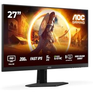 AOC 27G4HRE 27 Zoll FHD Gaming Monitor, 200Hz, Fast IPS Panel, 0.5ms MPRT, Adaptive Sync, HDR10, G-Sync Compatible, Lautsprecher,(1920x1080 HDMI 2X 2.0 DP 1x 1.4) Schwarz AOC 27G4HRE 27 Zoll FHD Gaming Monitor, 200Hz, Fast IPS Panel, 0.5ms MPRT, Adaptive Sync, HDR10, G-Sync Compatible, Lautsprecher,(1920x1080 HDMI 2X 2.0 DP 1x 1.4) Schwarz