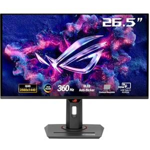 Asus ROG Strix OLED XG27ACDNG 27 Zoll Gaming-Monitor ((26,5 Zoll sichtbar) 1440p QD-OLED-Panel, 360 Hz, 0,03 ms, Kühlkörper, OLED Anti-Flicker, OLED Care+, gleichmäßige Helligkeit, G-SYNC) Asus ROG Strix OLED XG27ACDNG 27 Zoll Gaming-Monitor ((26,5 Zoll sichtbar) 1440p QD-OLED-Panel, 360 Hz, 0,03 ms, Kühlkörper, OLED Anti-Flicker, OLED Care+, gleichmäßige Helligkeit, G-SYNC)