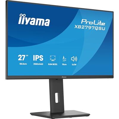 IIYAMA Prolite XB2797QSU-B1 68,6cm 27" IPS LED-Monitor QHD HDMI DP USB3.2 USB-C Slim-Line Adaptive Sync Höhenverstellung Pivot Energieeffizienzklasse D schwarz IIYAMA Prolite XB2797QSU-B1 68,6cm 27" IPS LED-Monitor QHD HDMI DP USB3.2 USB-C Slim-Line Adaptive Sync Höhenverstellung Pivot Energieeffizienzklasse D schwarz
