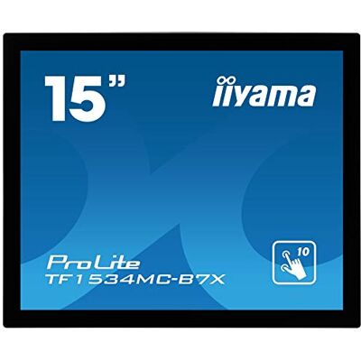 IIYAMA Prolite TF1534MC-B7X 38cm 15" LED-Monitor XGA Open Frame 10 Punkt Multitouch kapazitiv VGA HDMI DP 7H IP65 Touch-durch-Glas Anti-Fingerprint schwarz IIYAMA Prolite TF1534MC-B7X 38cm 15" LED-Monitor XGA Open Frame 10 Punkt Multitouch kapazitiv VGA HDMI DP 7H IP65 Touch-durch-Glas Anti-Fingerprint schwarz