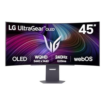 LG Ultragear gebogener Smart-Gaming-Monitor 45 Zoll OLED 240 Hz WQHD webOS 003 ms GtG 240 Hz Display HDR True Black 400 LG Ultragear gebogener Smart-Gaming-Monitor 45 Zoll OLED 240 Hz WQHD webOS 003 ms GtG 240 Hz Display HDR True Black 400