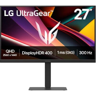 LG Ultragear™ 27G640A-B.AEUQ (27 Zoll) WQHD IPS Gaming-Monitor, 300Hz, AMD FreeSync™ Premium, DisplayHDR 400, 2X HDMI 2.1, Schwarz LG Ultragear™ 27G640A-B.AEUQ (27 Zoll) WQHD IPS Gaming-Monitor, 300Hz, AMD FreeSync™ Premium, DisplayHDR 400, 2X HDMI 2.1, Schwarz