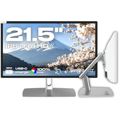JapanNext Touchscreen Monitor Weiß 21.5" IPS Full HD mit Gelenkarm JapanNext Touchscreen Monitor Weiß 21.5" IPS Full HD mit Gelenkarm