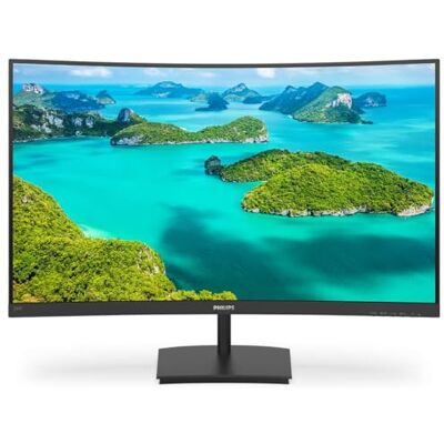 Philips 241E1SC 24 Zoll FHD Curved Monitor, FreeSync (1920x1080, 75 Hz, VGA, HDMI) schwarz Philips 241E1SC 24 Zoll FHD Curved Monitor, FreeSync (1920x1080, 75 Hz, VGA, HDMI) schwarz
