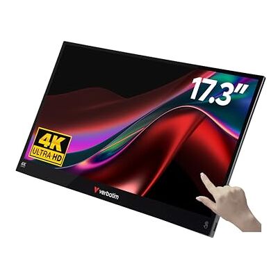 Verbatim Touchscreen tragbarer Monitor 17,3 Zoll 4K HDR USB-C HDMI Verbatim Touchscreen tragbarer Monitor 17,3 Zoll 4K HDR USB-C HDMI