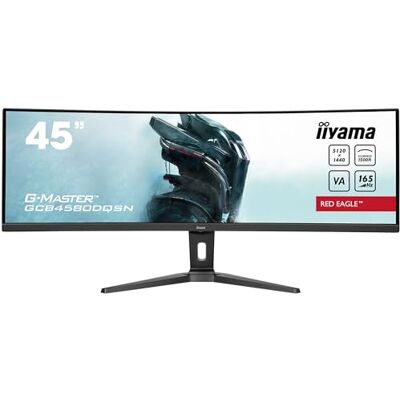 IIYAMA G-Master Red Eagle GCB4580DQSN-B1 Curved 113cm 45" VA LED-Monitor DQHD 165Hz HDMI DP USB3.2 USB-C Dock 0.8ms 90W RJ45 (LAN) KVM-Switch HDR400 Höhenverstellung FreeSync schwarz IIYAMA G-Master Red Eagle GCB4580DQSN-B1 Curved 113cm 45" VA LED-Monitor DQHD 165Hz HDMI DP USB3.2 USB-C Dock 0.8ms 90W RJ45 (LAN) KVM-Switch HDR400 Höhenverstellung FreeSync schwarz