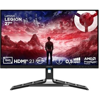 Lenovo Legion R27qe Gen 2 27" QHD Gaming Monitor 200 Hz 0.5ms Gaming 2560x1440 2K Auflösung HDMI 2.1 DisplayPort Höhenverstellbar Entspiegelt AMD FreeSync Premium Schwarz Lenovo Legion R27qe Gen 2 27" QHD Gaming Monitor 200 Hz 0.5ms Gaming 2560x1440 2K Auflösung HDMI 2.1 DisplayPort Höhenverstellbar Entspiegelt AMD FreeSync Premium Schwarz
