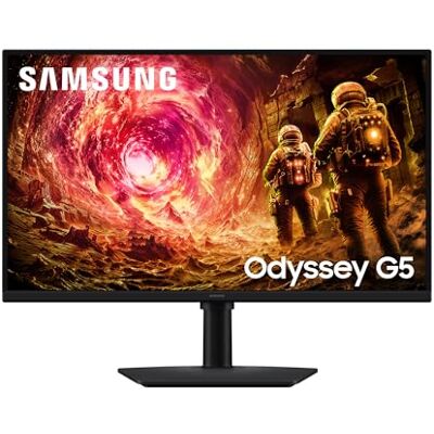 Samsung 27 Zoll Odyssey G50F Gaming Monitor, PC-Bildschirm mit IPS-Panel, 2.560 x 1.440 Pixel (QHD), 180 Hz, 1 ms (G/G), AMD FreeSync Premium, NVIDIA G-Sync, HDR10, LS27FG502EUXEN Samsung 27 Zoll Odyssey G50F Gaming Monitor, PC-Bildschirm mit IPS-Panel, 2.560 x 1.440 Pixel (QHD), 180 Hz, 1 ms (G/G), AMD FreeSync Premium, NVIDIA G-Sync, HDR10, LS27FG502EUXEN