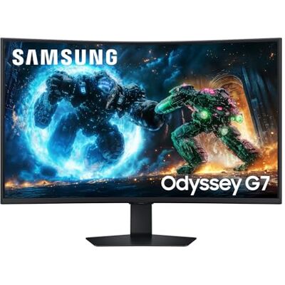 Samsung 37 Zoll Odyssey G75F 4K UHD Curved Gaming Monitor, 3840 x 2160, 165 Hz, 1 ms (G/G), 1000R, VESA DisplayHDR 600 HDR10+, AMD FreeSync Premium Pro, Auto Source Switch+, Core Sync, LS37FG756EUXEN Samsung 37 Zoll Odyssey G75F 4K UHD Curved Gaming Monitor, 3840 x 2160, 165 Hz, 1 ms (G/G), 1000R, VESA DisplayHDR 600 HDR10+, AMD FreeSync Premium Pro, Auto Source Switch+, Core Sync, LS37FG756EUXEN