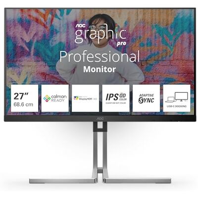 AOC Q27U3CV Graphic Pro - 27 inch QHD monitor - HDR400 AOC Q27U3CV Graphic Pro - 27 inch QHD monitor - HDR400