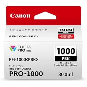 Canon Tintenpatrone PFI-1000 PBK Fotoschwarz black 80 ml ORIGINAL für imagePROGRAF PRO-1000 Phtot Black Canon Tintenpatrone PFI-1000 PBK Fotoschwarz black 80 ml ORIGINAL für imagePROGRAF PRO-1000 Phtot Black
