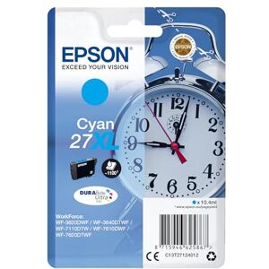 Epson Original 27XL Tinte Wecker (WF-3620DWF, WF-3640DTWF, WF-7110DTW, WF-7210DTW, WF-7610DWF, WF-7620DTWF, WF-7710DWF, WF-7715DWF, WF-7720DTWF), cyan Epson Original 27XL Tinte Wecker (WF-3620DWF, WF-3640DTWF, WF-7110DTW, WF-7210DTW, WF-7610DWF, WF-7620DTWF, WF-7710DWF, WF-7715DWF, WF-7720DTWF), cyan