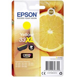 Epson Original Orangen Claria 33XL extra große Einzel-Tintenpatrone Gelb – 1 x 8,9 ml – Original Tintenpatronen für optimale Druckergebnisse Epson Original Orangen Claria 33XL extra große Einzel-Tintenpatrone Gelb – 1 x 8,9 ml – Original Tintenpatronen für optimale Druckergebnisse