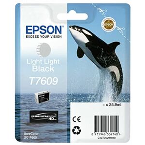 Epson T76094010 Tintenpatrone 26 ml, hell schwarz Epson T76094010 Tintenpatrone 26 ml, hell schwarz