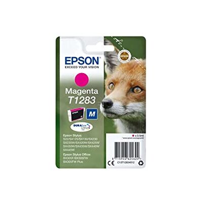 Epson Original T1283 Tinte Fuchs, S22 SX125 SX420W BX305F BX305FW SX130 SX440W BX305FW SX435 SX235W, (magenta) Epson Original T1283 Tinte Fuchs, S22 SX125 SX420W BX305F BX305FW SX130 SX440W BX305FW SX435 SX235W, (magenta)