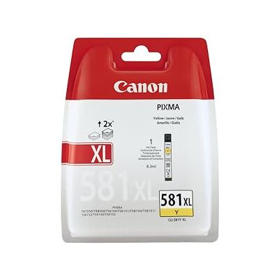 Canon Originaltinte CLI-581XL Y, Größe XL, Gelb, Recyclebare Verpackung Canon Originaltinte CLI-581XL Y, Größe XL, Gelb, Recyclebare Verpackung
