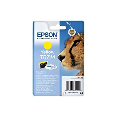 Epson T0714 Cheetah Yellow, Genuine, DURABrite Ultra Ink Epson T0714 Cheetah Yellow, Genuine, DURABrite Ultra Ink