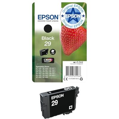 Epson 29 Black Strawberry Genuine, Claria Home Ink Epson 29 Black Strawberry Genuine, Claria Home Ink
