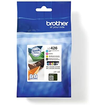 Brother Confezione Da 4 Cartucce D'inchiostro Lc426val Nero, Ciano, Magenta, Giallo MfC-J4335dwxl, MfC-J4340dw, MfC-J4535dw Ecc. Brother Confezione Da 4 Cartucce D'inchiostro Lc426val Nero, Ciano, Magenta, Giallo MfC-J4335dwxl, MfC-J4340dw, MfC-J4535dw Ecc.