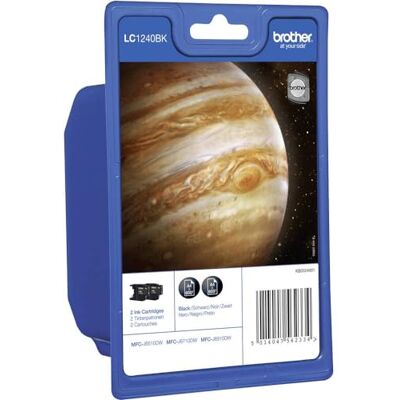 Brother LC-1240BK Twinpack Tintenpatrone schwarz Brother LC-1240BK Twinpack Tintenpatrone schwarz